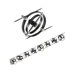 Paulmann Cardan Seilsystem Achtflammig, Schwarz M.