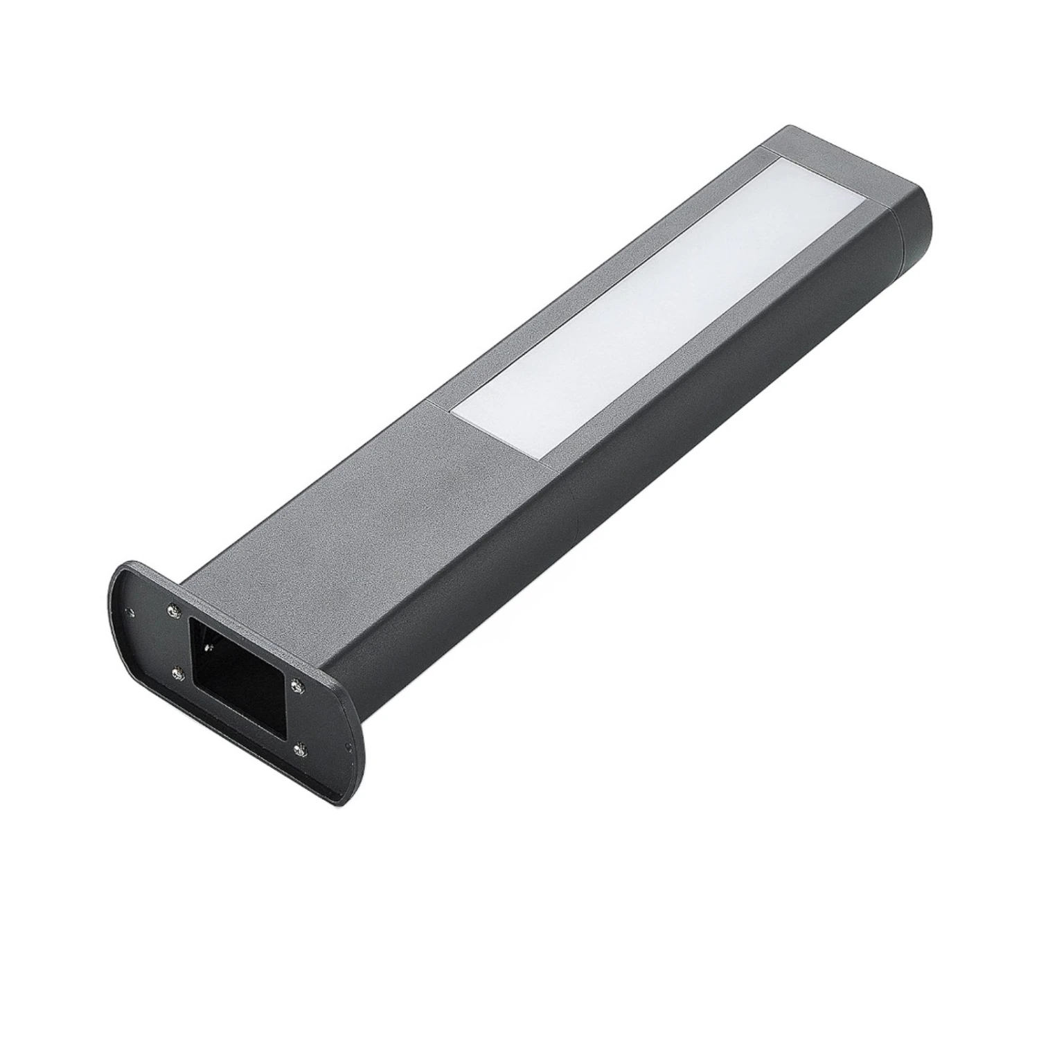 Lucande LED-Sockellampe Mhairi, Eckig, Dunkelgrau, 50 Cm 7 Lucande LED-Sockellampe Mhairi, Eckig, Dunkelgrau, 50 Cm – Bild 7