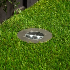 Runder Solar-LED-Bodeneinbaustrahler Lugo - IP44