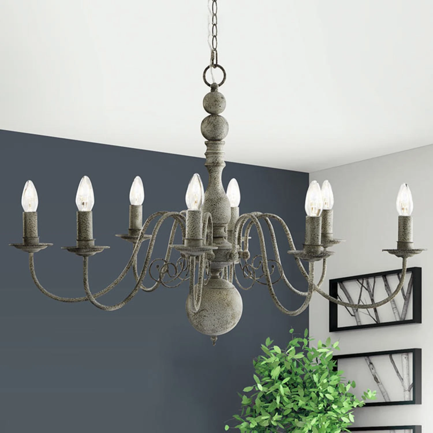 Kronleuchter Greythorne - 8-flg. 2 Kronleuchter Greythorne - 8-flg. – Bild 2