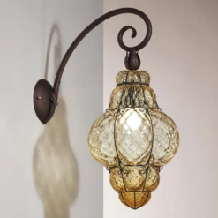 Wandleuchte Classic Hängend Amber