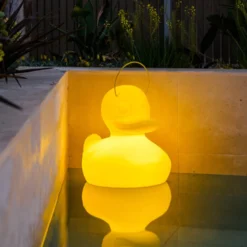 LED-Designleuchte DUCK-DUCK XL Für Außen In Gelb