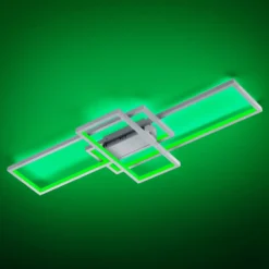 Trio WiZ Thiago Smarte Deckenleuchte 104cm, Nickel 10 Trio WiZ Thiago Smarte Deckenleuchte 104cm, Nickel -Heimbeleuchtung 9011002 2