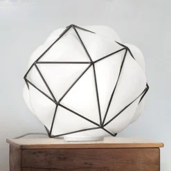 Tischleuchte Semai Mit Mundgeblasenem Schirm