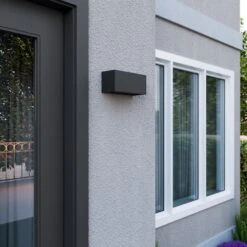 Lucande Bente - Eckige Außenwandleuchte, Grafit 11 Lucande Bente - Eckige Außenwandleuchte, Grafit -Heimbeleuchtung 9616022 2