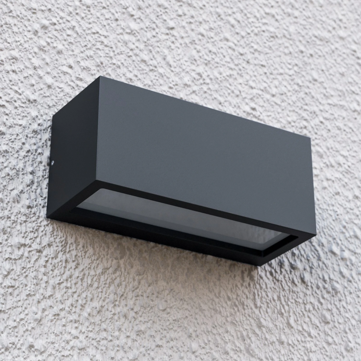 Lucande Bente - Eckige Außenwandleuchte, Grafit 6 Lucande Bente - Eckige Außenwandleuchte, Grafit – Bild 6