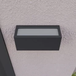 Lucande Bente - Eckige Außenwandleuchte, Grafit 16 Lucande Bente - Eckige Außenwandleuchte, Grafit -Heimbeleuchtung 9616022 7