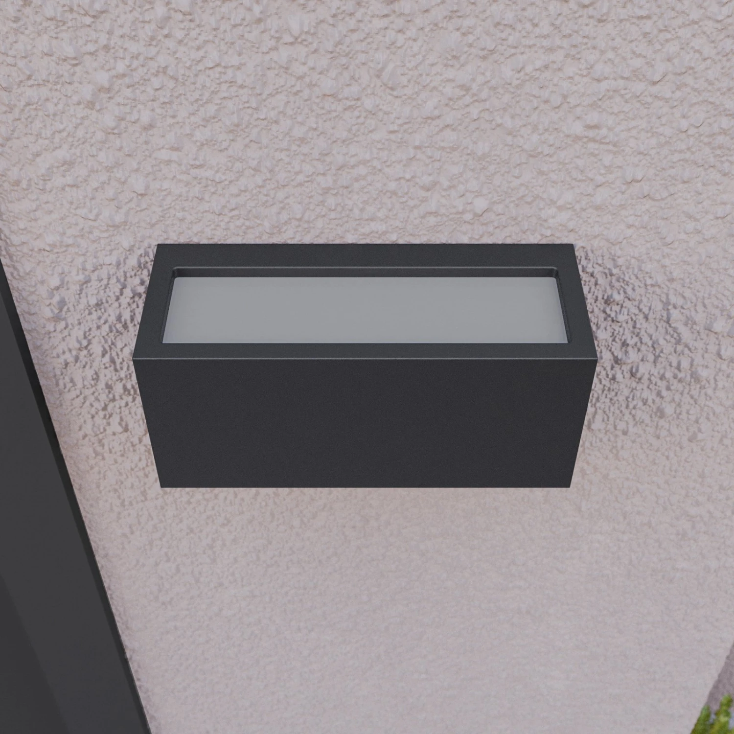 Lucande Bente - Eckige Außenwandleuchte, Grafit 8 Lucande Bente - Eckige Außenwandleuchte, Grafit – Bild 8