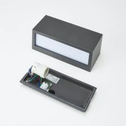 Lucande Bente - Eckige Außenwandleuchte, Grafit 17 Lucande Bente - Eckige Außenwandleuchte, Grafit -Heimbeleuchtung 9616022 8