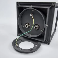 Lucande Eckige Sockellampe Annalea Mit Glasscheiben -Heimbeleuchtung 9616113 6