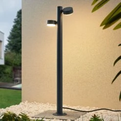 Lucande Kynlee LED-Pollerleuchte, 2-fl., 75 Cm