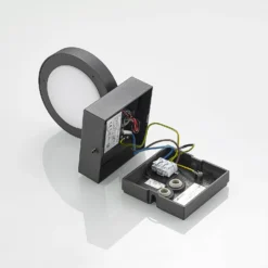 Lucande Belna LED-Außenwandlampe, Grafit, Sensor 19 Lucande Belna LED-Außenwandlampe, Grafit, Sensor -Heimbeleuchtung 9619254 9