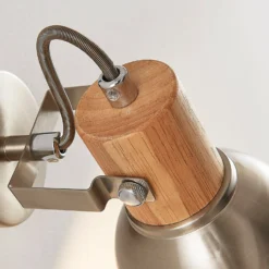 Wand- Und Deckenspot Dennis Mit Holzdetail -Heimbeleuchtung 9621816 7