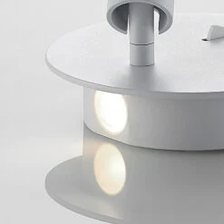 Lucande Magya LED-Wandleuchte Weiß 2-fl. Rund -Heimbeleuchtung 9624586 7