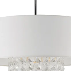 Lindby Estera Deckenleuchte Mit Behang, Weiß -Heimbeleuchtung 9626840 7