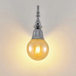 Lucande Gesja Pendellampe, Schirmlos, 1-fl., Chrom -Heimbeleuchtung 9920017 3