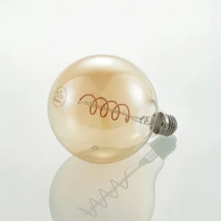 Lucande LED-Lampe E27 G125 4W 2.700K Dimmbar Amber -Heimbeleuchtung 9927009 4