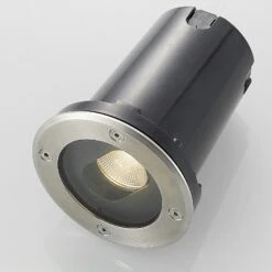 Lucande Runde LED-Bodeneinbauleuchte Doris, Edelstahl -Heimbeleuchtung 9969050 5