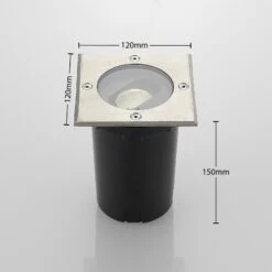Lucande Doris - LED-Bodeneinbaustrahler, Eckige Form -Heimbeleuchtung 9969051 3
