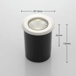 Lucande LED-Edelstahl-Bodeneinbauleuchte Sulea IP67 Rund -Heimbeleuchtung 9969097 3