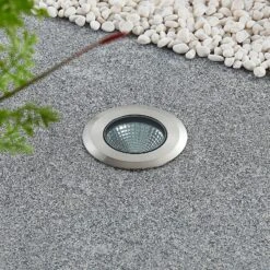 Lucande LED-Edelstahl-Bodeneinbauleuchte Sulea IP67 Rund -Heimbeleuchtung 9969097 4